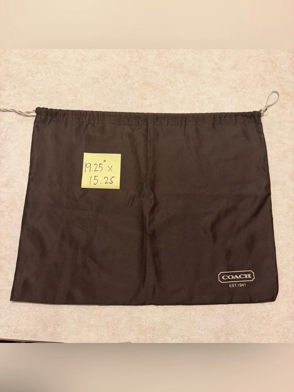 Coach Vintage Brown Logo Dust Bag